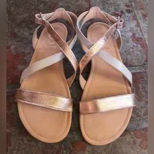 Shapen Calla Sandals in rose gold size EU 39 | zero drop barefoot shoes